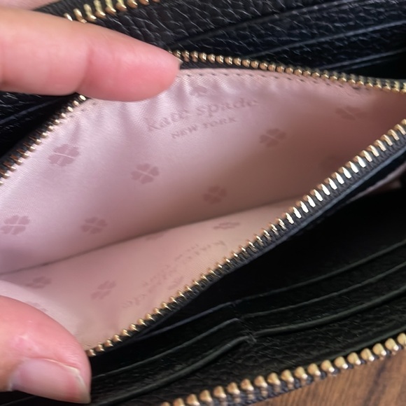 Kate Spade Black Pebble Leather Wallet - Picture 9 of 11